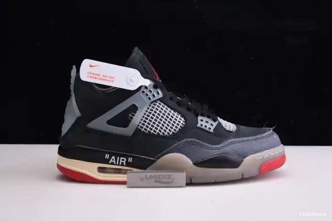 CV9388-001 Air x Off White Bred 4 Jordan Retro 0507